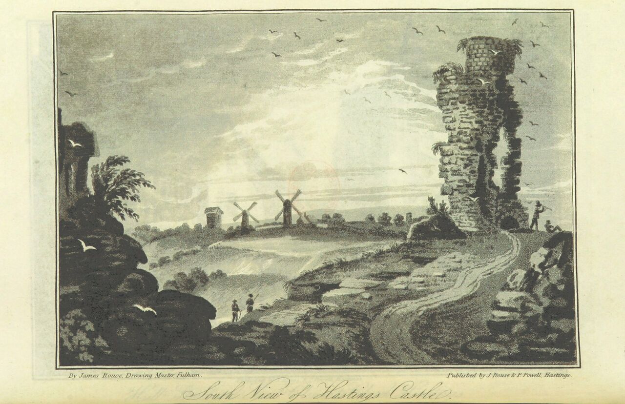 File:Hastings Castle & Mills 1827.jpg