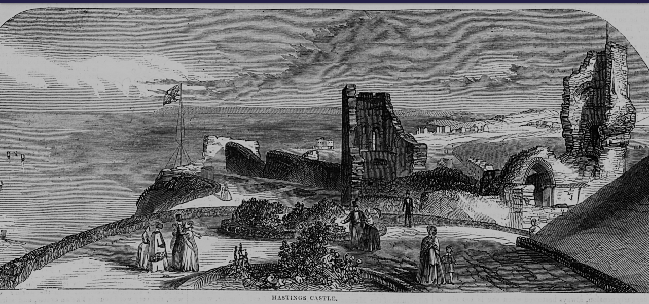 File:Hastings Castle 1849.png