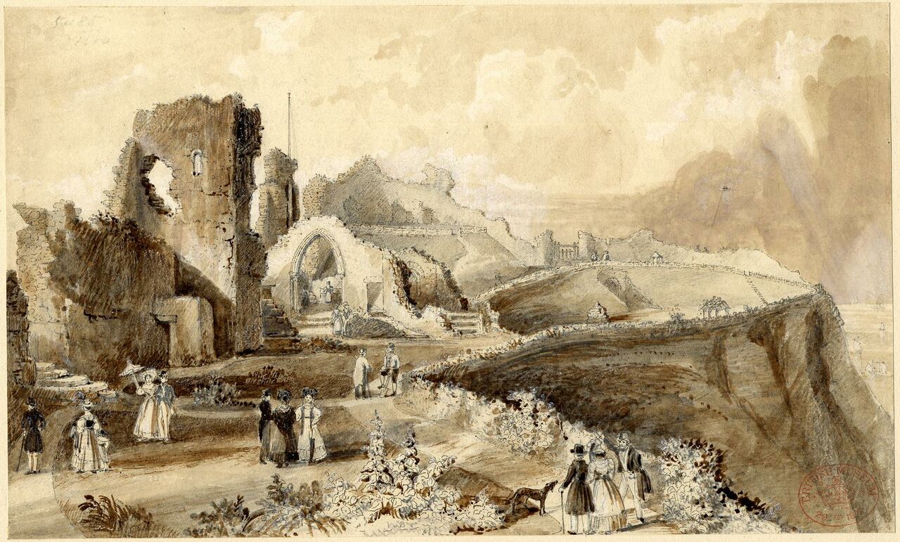 File:Hastings Castle c1820.jpg