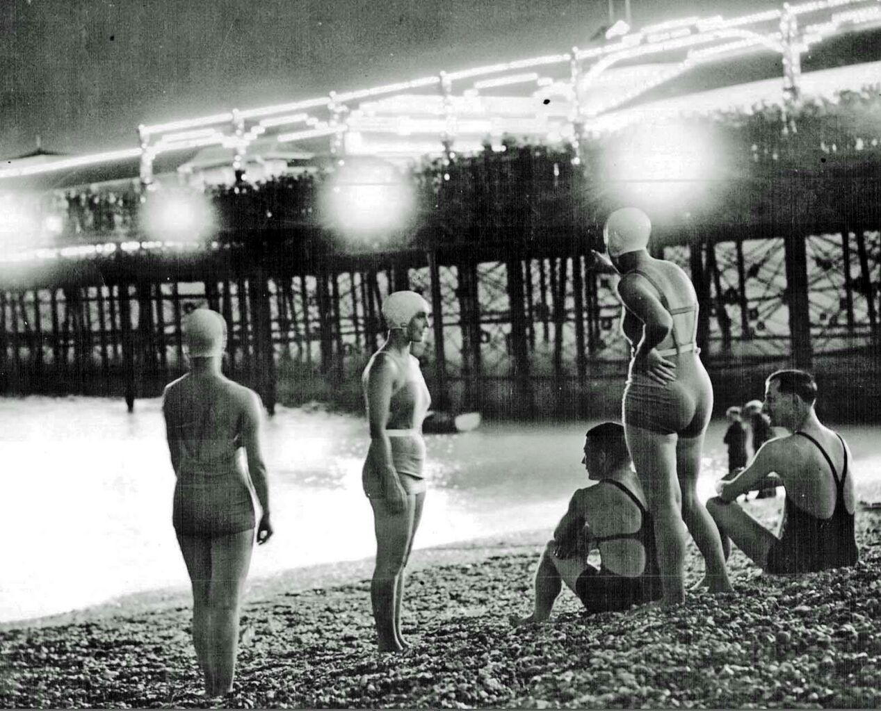 File:Night-swimming-at-Hastings-Pier-1930s..jpg
