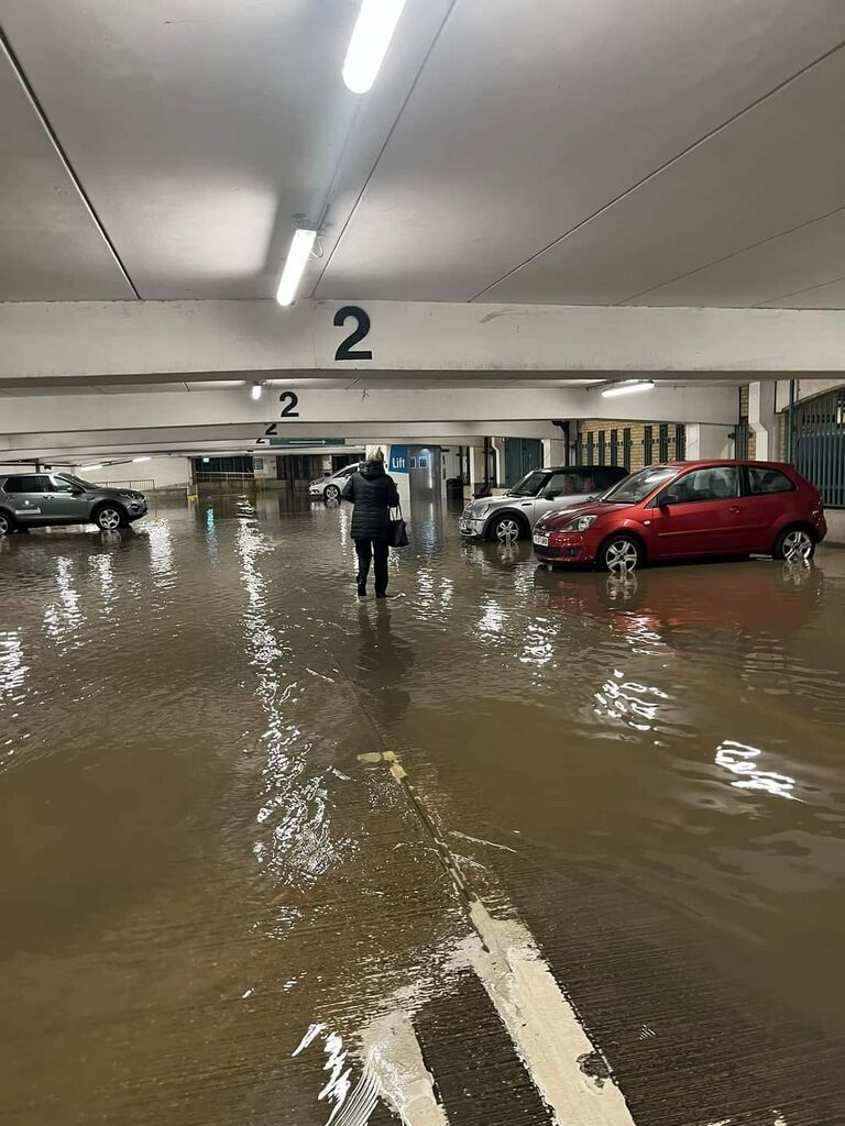 File:Priory Meadow car park flooding 16th Jan 2023.jpg
