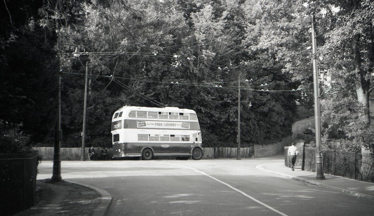 File:Trolleybus at St Helens Road 1959.jpg